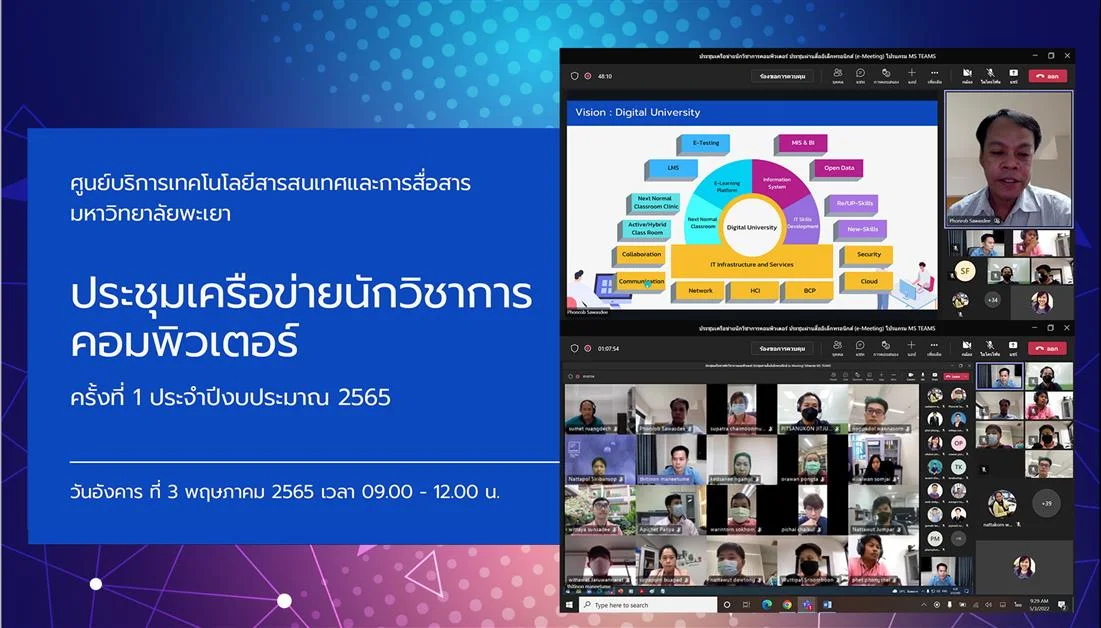CITCOMS จัดประชุมเครือข่ายนักวิชาการคอมพิวเตอร์ ครั้งที่ 1/2565